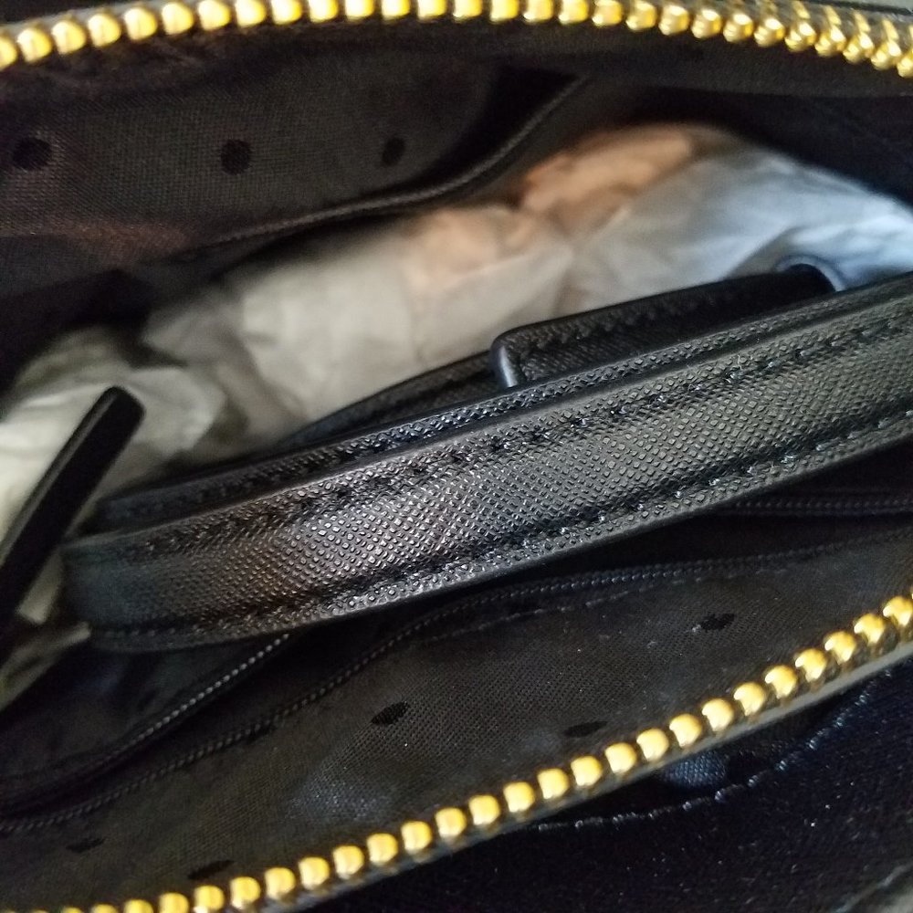 Kate Spade Small Lottie Penguin Black Satchel - Picture 2 of 9